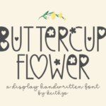 Buttercup Flower Font - Featured Image