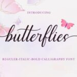 Butterflies Font - Featured Image