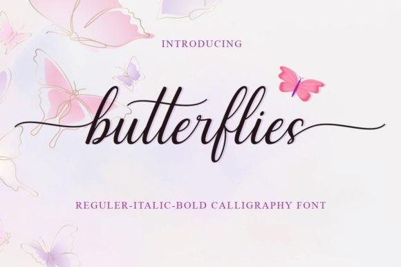 Butterflies Font - Featured Image
