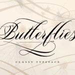 Butterflies Font - Featured Image