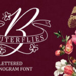 Butterflies Monogram Font - Featured Image