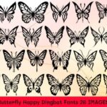Butterfly Butterfly Happy Font - Featured Image