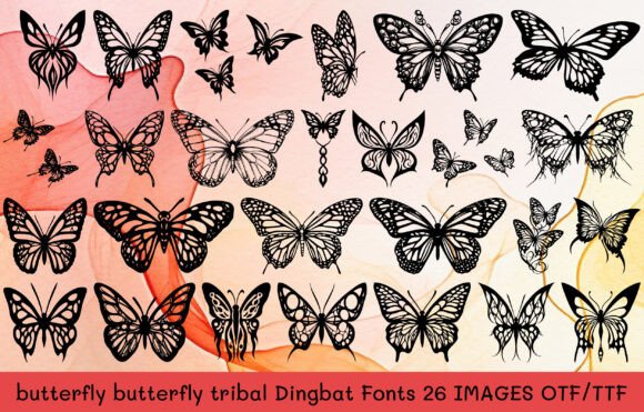 Butterfly Butterfly Tribal Font - Featured Image