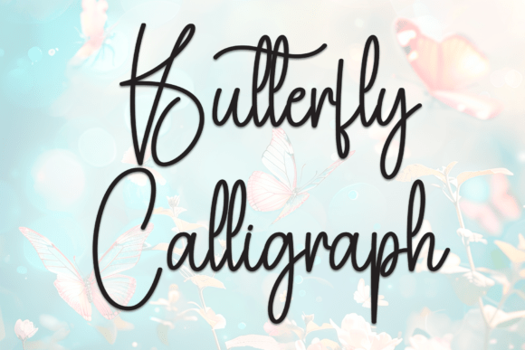 Butterfly Calligraph Font - Featured Image