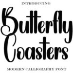 Butterfly Coasters Font - Featured Image