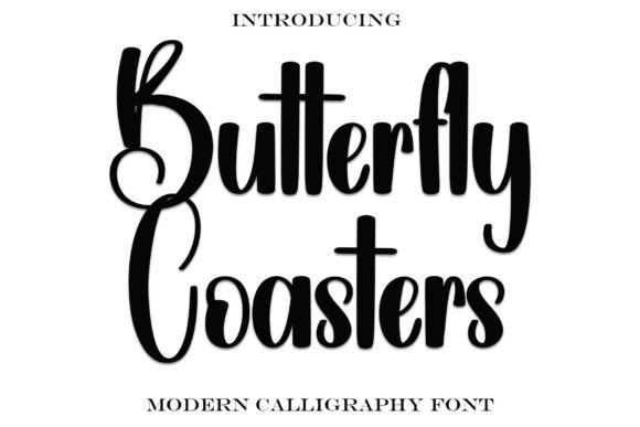 Butterfly Coasters Font - Featured Image
