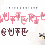 Butterfly Cute Font - Featured Image