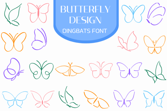 Butterfly Design Font - Featured Image