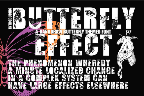 Butterfly Effect Font - Featured Image
