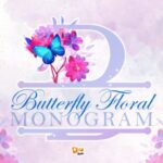 Butterfly Floral Monogram Font - Featured Image