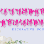 Butterfly Flowers Font - Featured Image