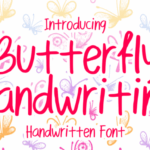 Butterfly Handwriting Font - Featured Image