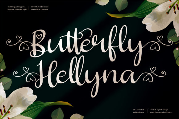 Butterfly Hellyna Font - Featured Image