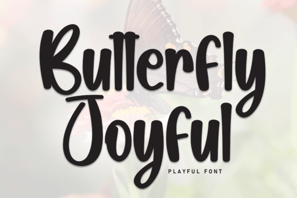 Butterfly Joyful Font - Featured Image