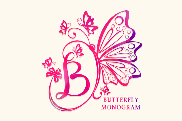 Butterfly Monogram Font - Featured Image
