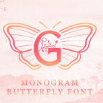 Butterfly Monogram Font - Featured Image
