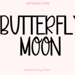 Butterfly Moon Font - Featured Image