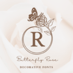 Butterfly Rose Monogram Font - Featured Image
