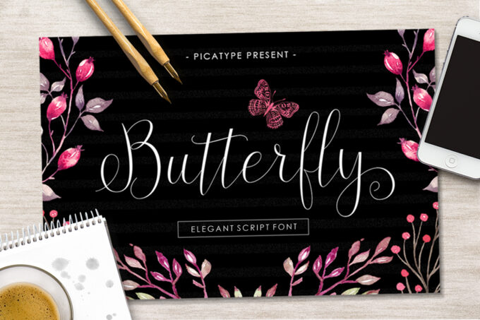 Butterfly Script Font - Featured Image