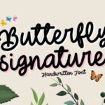 Butterfly Signature Font - Featured Image