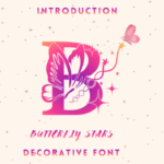 Butterfly Stars Font - Featured Image