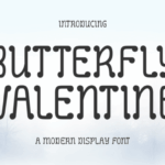 Butterfly Valentine Font - Featured Image