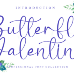 Butterfly Valentine Font - Featured Image