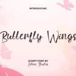 Butterfly Wings Font - Featured Image