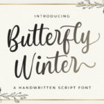 Butterfly Winter Font - Featured Image