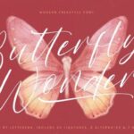 Butterfly Wonders Font - Featured Image