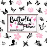 Butterfly and Flower Font - Featured Image