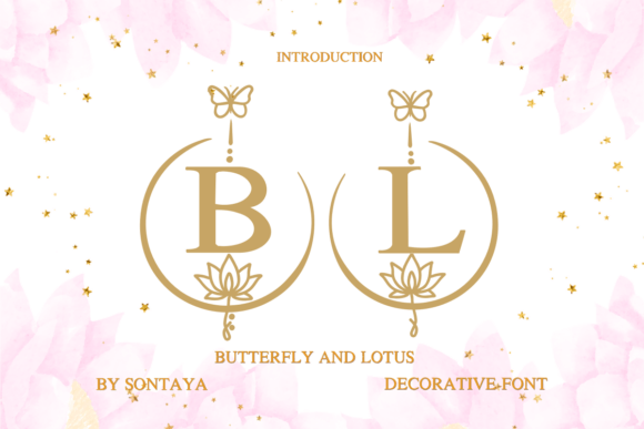 Butterfly and Lotus Font - Featured Image