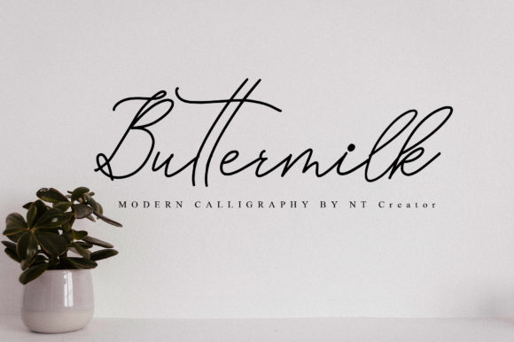 Buttermilk Font - Featured Image