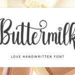 Buttermilk Font - Featured Image