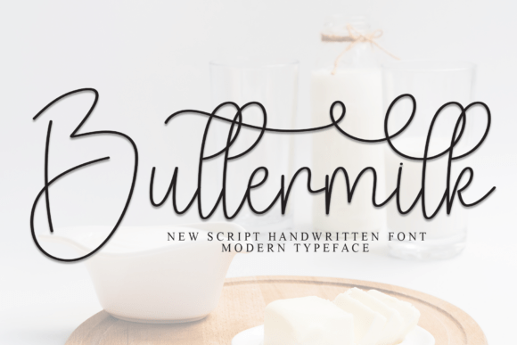 Buttermilk Font - Featured Image