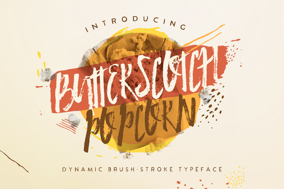 Butterscotch Popcorn Font - Featured Image