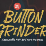 Button Grinder Font - Featured Image