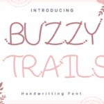 Buzzy Trails Font - Featured Image