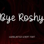 Bye Roshy Font - Featured Image