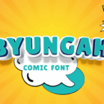 Byungah Comic Display Font - Featured Image