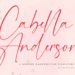 Cabella Anderson Font - Featured Image
