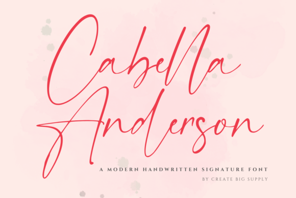 Cabella Anderson Font - Featured Image