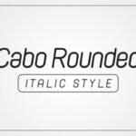 Cabo Rounded Italic Font - Featured Image