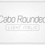 Cabo Rounded Light Italic Font - Featured Image
