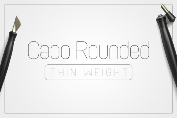 Cabo Rounded Thin Font - Featured Image