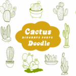 Cactus Doodle Font - Featured Image