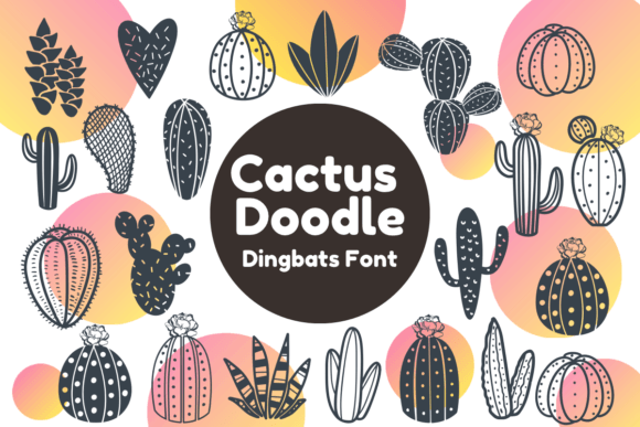 Cactus Doodle Font - Featured Image
