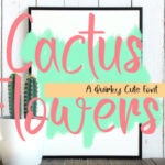 Cactus Flowers Font - Featured Image