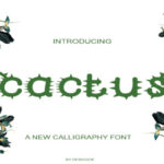 Cactus Font - Featured Image