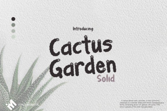 Cactus Garden Font - Featured Image